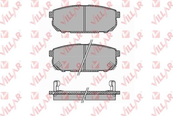 Villar 626.1370 - Kit de plaquettes de frein, frein à disque cwaw.fr