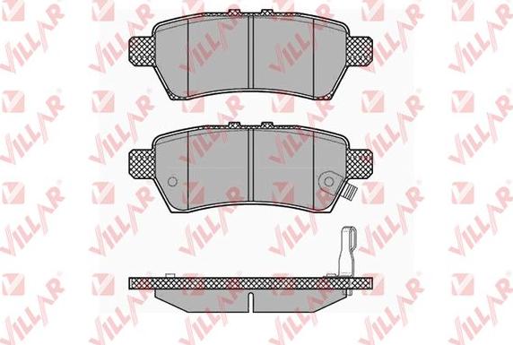 Villar 626.1377 - Kit de plaquettes de frein, frein à disque cwaw.fr