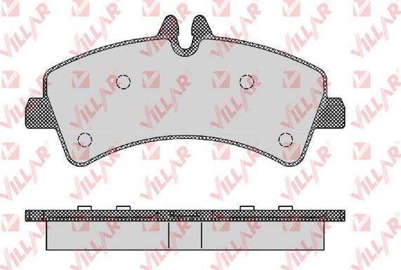 Villar 626.1294 - Kit de plaquettes de frein, frein à disque cwaw.fr