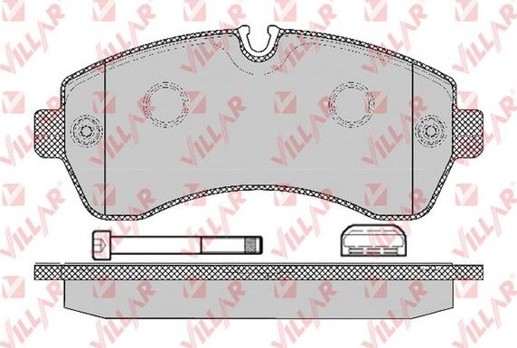 Villar 626.1295K - Kit de plaquettes de frein, frein à disque cwaw.fr