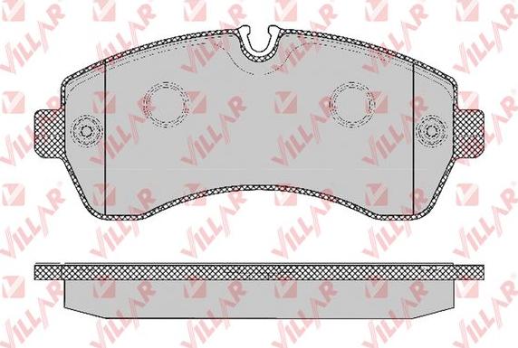 Villar 626.1295 - Kit de plaquettes de frein, frein à disque cwaw.fr