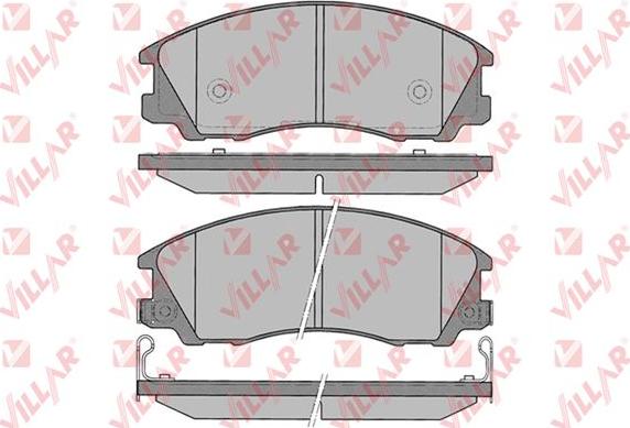 Villar 626.1291 - Kit de plaquettes de frein, frein à disque cwaw.fr