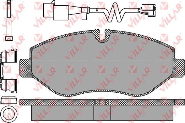 Villar 626.1297B - Kit de plaquettes de frein, frein à disque cwaw.fr