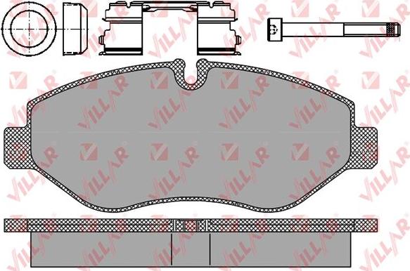 Villar 626.1297 - Kit de plaquettes de frein, frein à disque cwaw.fr