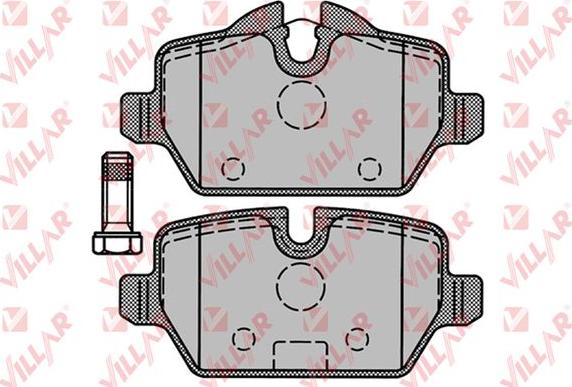 Villar 626.1249 - Kit de plaquettes de frein, frein à disque cwaw.fr