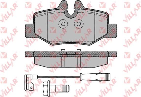 Villar 626.1246 - Kit de plaquettes de frein, frein à disque cwaw.fr