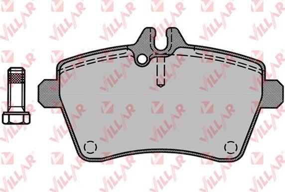 Villar 626.1242 - Kit de plaquettes de frein, frein à disque cwaw.fr