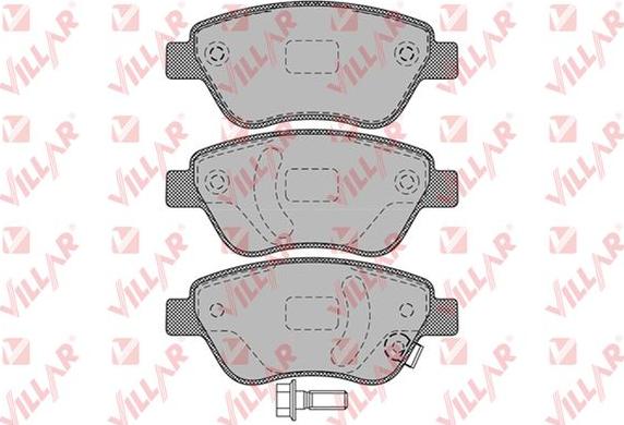 Villar 626.1247 - Kit de plaquettes de frein, frein à disque cwaw.fr