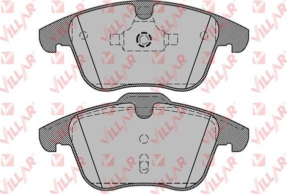 Villar 626.1255 - Kit de plaquettes de frein, frein à disque cwaw.fr