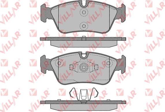 Villar 626.1250 - Kit de plaquettes de frein, frein à disque cwaw.fr