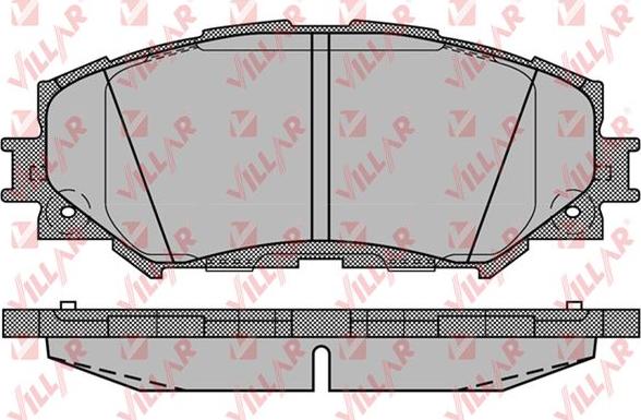 Villar 626.1258 - Kit de plaquettes de frein, frein à disque cwaw.fr