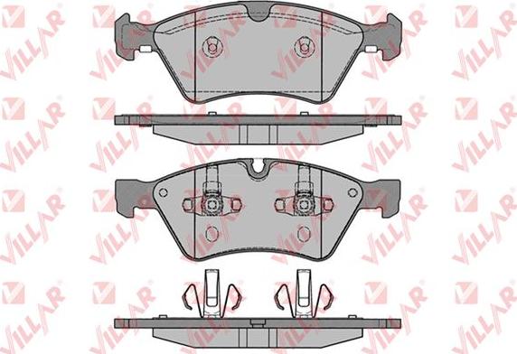 Villar 626.1253 - Kit de plaquettes de frein, frein à disque cwaw.fr