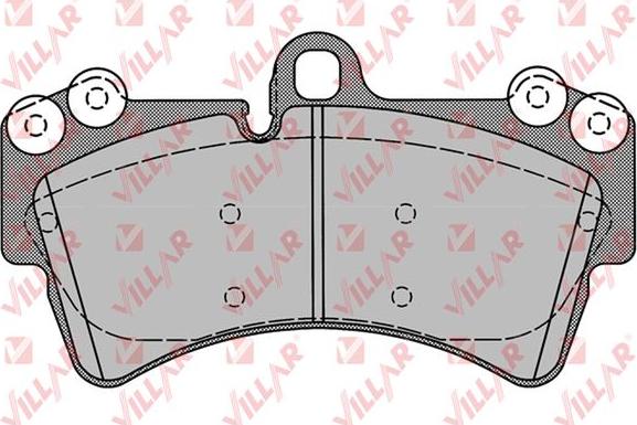 Villar 626.1257 - Kit de plaquettes de frein, frein à disque cwaw.fr