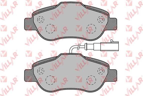 Villar 626.1263 - Kit de plaquettes de frein, frein à disque cwaw.fr