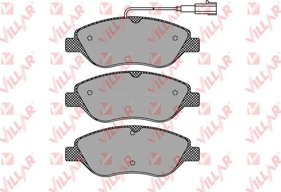 Villar 626.1267 - Kit de plaquettes de frein, frein à disque cwaw.fr