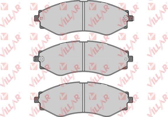 Villar 626.1209 - Kit de plaquettes de frein, frein à disque cwaw.fr