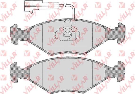 Villar 626.1204 - Kit de plaquettes de frein, frein à disque cwaw.fr