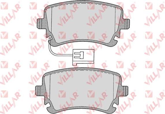 Villar 626.1206 - Kit de plaquettes de frein, frein à disque cwaw.fr