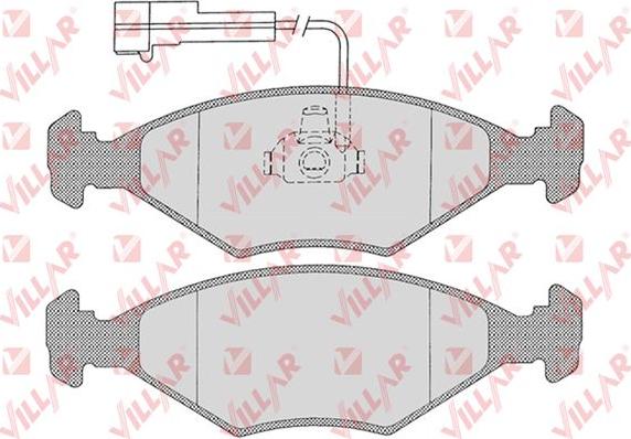 Villar 626.1203 - Kit de plaquettes de frein, frein à disque cwaw.fr