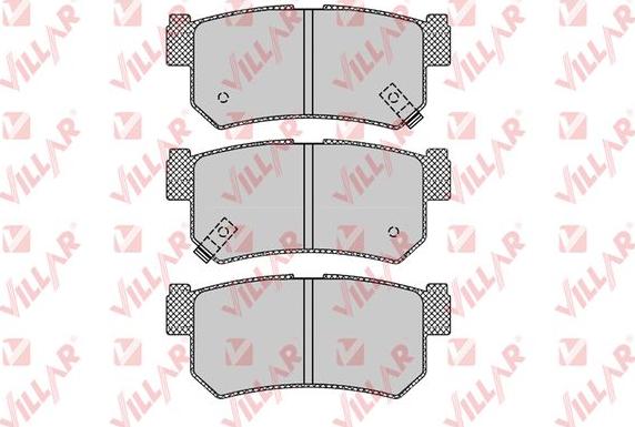 Villar 626.1210 - Kit de plaquettes de frein, frein à disque cwaw.fr