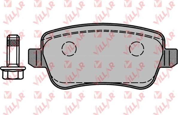 Villar 626.1218 - Kit de plaquettes de frein, frein à disque cwaw.fr