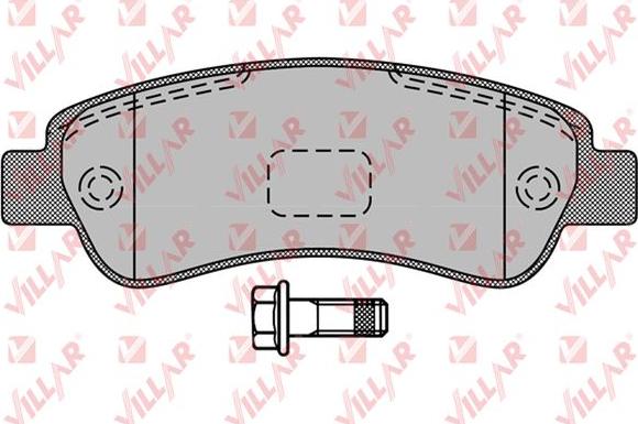 Villar 626.1289 - Kit de plaquettes de frein, frein à disque cwaw.fr