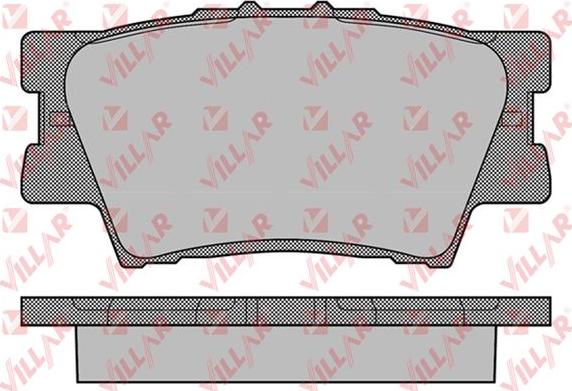 Villar 626.1281 - Kit de plaquettes de frein, frein à disque cwaw.fr