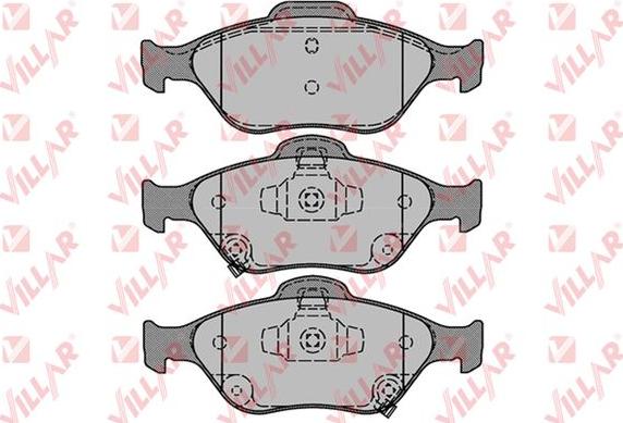 Villar 626.1283 - Kit de plaquettes de frein, frein à disque cwaw.fr