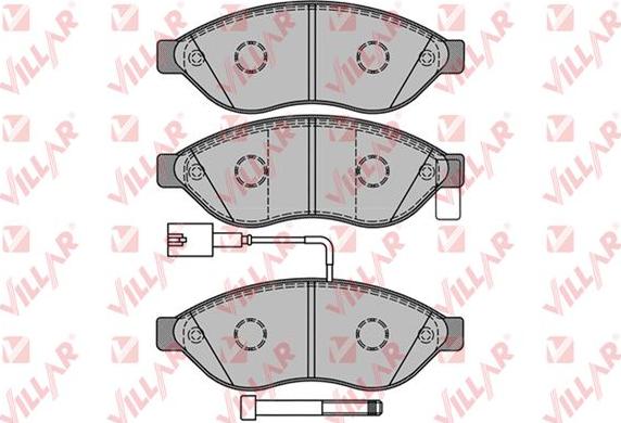 Villar 626.1287 - Kit de plaquettes de frein, frein à disque cwaw.fr