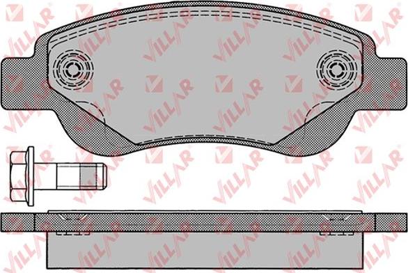 Villar 626.1235 - Kit de plaquettes de frein, frein à disque cwaw.fr