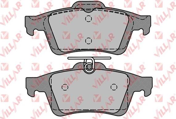 Villar 626.1236 - Kit de plaquettes de frein, frein à disque cwaw.fr