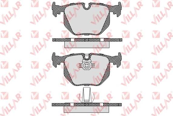 Villar 626.1231 - Kit de plaquettes de frein, frein à disque cwaw.fr