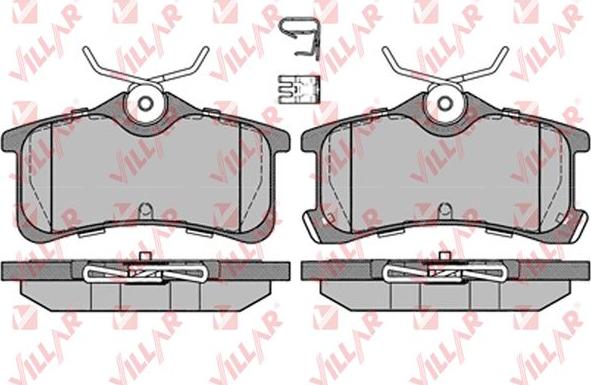 Villar 626.1233 - Kit de plaquettes de frein, frein à disque cwaw.fr