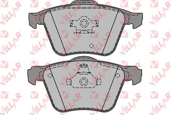 Villar 626.1237 - Kit de plaquettes de frein, frein à disque cwaw.fr