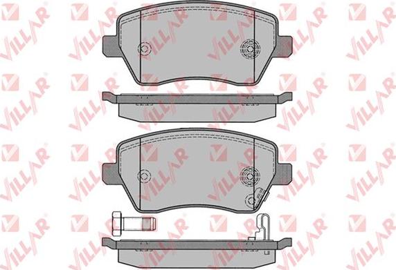 Villar 626.1229 - Kit de plaquettes de frein, frein à disque cwaw.fr