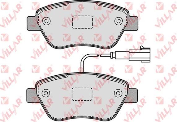 Villar 626.1225 - Kit de plaquettes de frein, frein à disque cwaw.fr