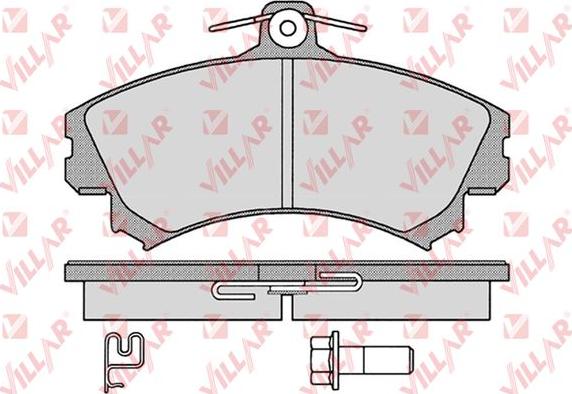 Villar 626.1221 - Kit de plaquettes de frein, frein à disque cwaw.fr