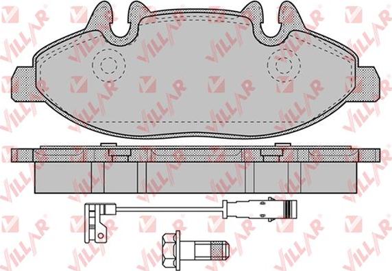 Villar 626.1228 - Kit de plaquettes de frein, frein à disque cwaw.fr