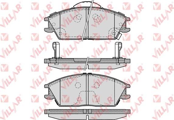 Villar 626.1222 - Kit de plaquettes de frein, frein à disque cwaw.fr