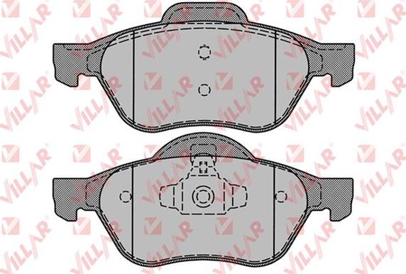 Villar 626.1279 - Kit de plaquettes de frein, frein à disque cwaw.fr