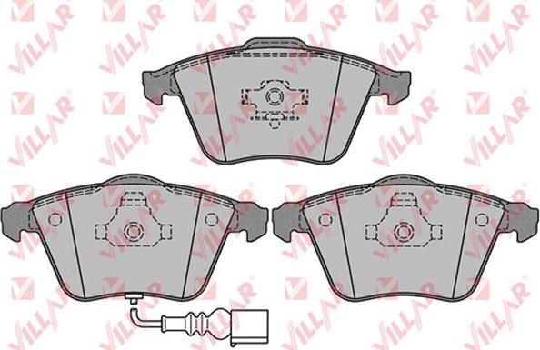 Villar 626.1270 - Kit de plaquettes de frein, frein à disque cwaw.fr