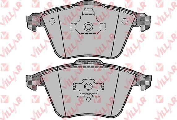 Villar 626.1277 - Kit de plaquettes de frein, frein à disque cwaw.fr