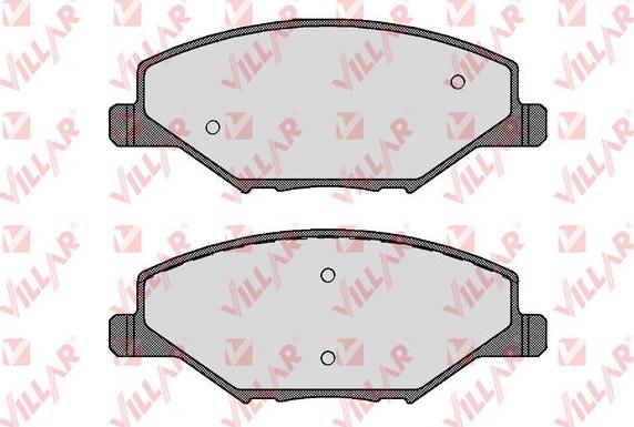 Villar 626.1795 - Kit de plaquettes de frein, frein à disque cwaw.fr