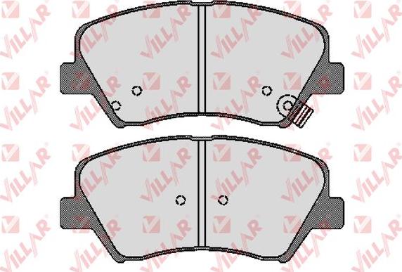 Villar 626.1744 - Kit de plaquettes de frein, frein à disque cwaw.fr