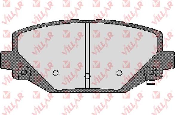 Villar 626.1747 - Kit de plaquettes de frein, frein à disque cwaw.fr