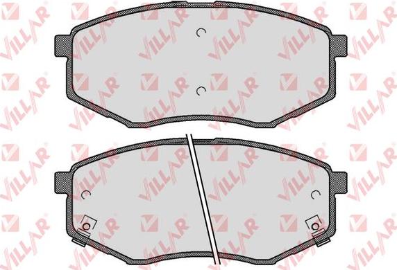 Villar 626.1757 - Kit de plaquettes de frein, frein à disque cwaw.fr