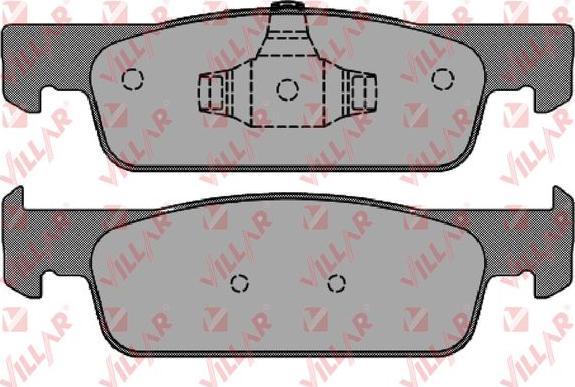 Villar 626.1702 - Kit de plaquettes de frein, frein à disque cwaw.fr