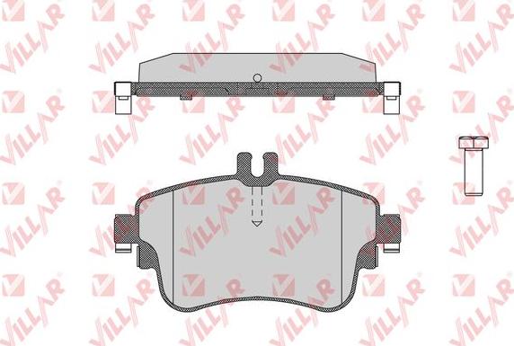 Villar 626.1780 - Kit de plaquettes de frein, frein à disque cwaw.fr