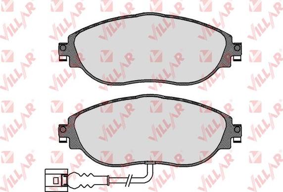 Villar 626.1734 - Kit de plaquettes de frein, frein à disque cwaw.fr