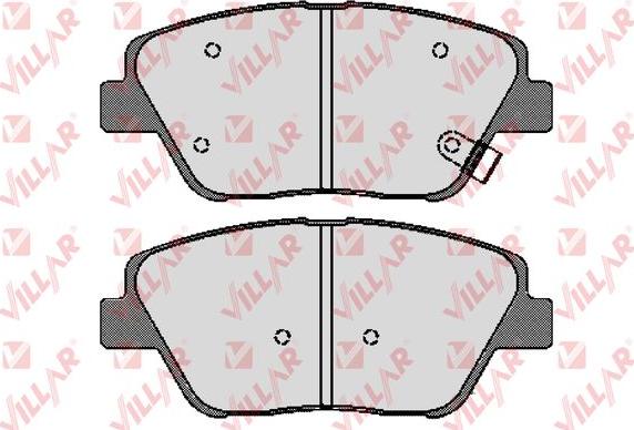 Villar 626.1736 - Kit de plaquettes de frein, frein à disque cwaw.fr